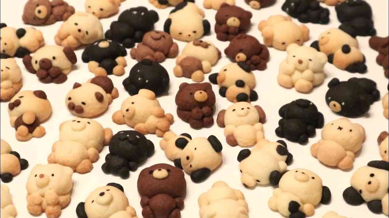 どうぶつスノーボールクッキーの作り方?animal snowboll cookies - YouTube