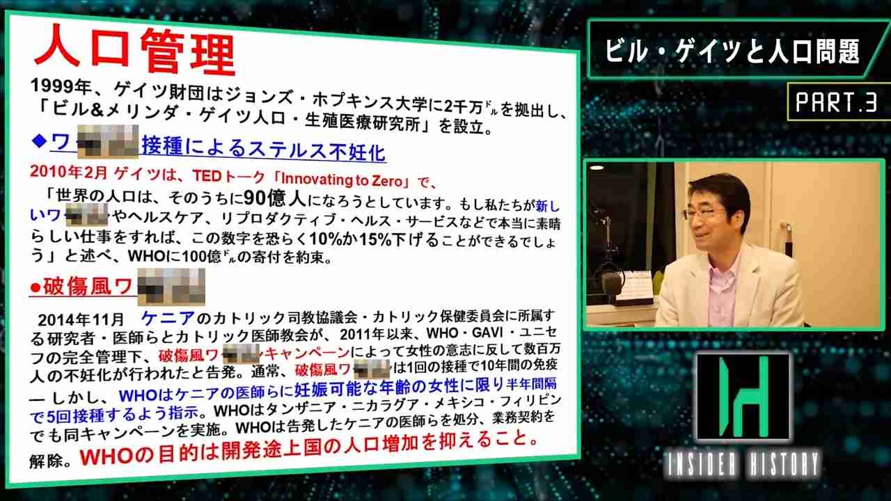 ビル・ゲイツとロックフェラーが進める人口削減計画 - ニコニコ動画