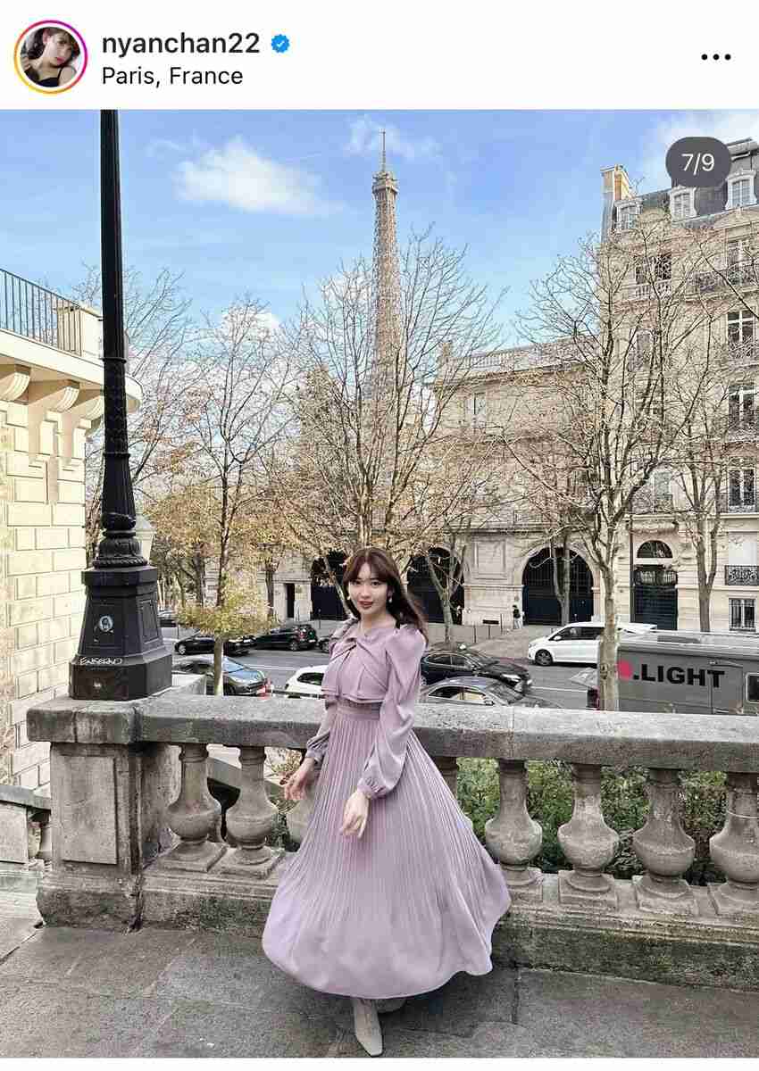小嶋陽菜、パリでのエレガントな姿に絶賛の声「パリの雰囲気にぴったり」「写真集1冊出来ちゃう！」