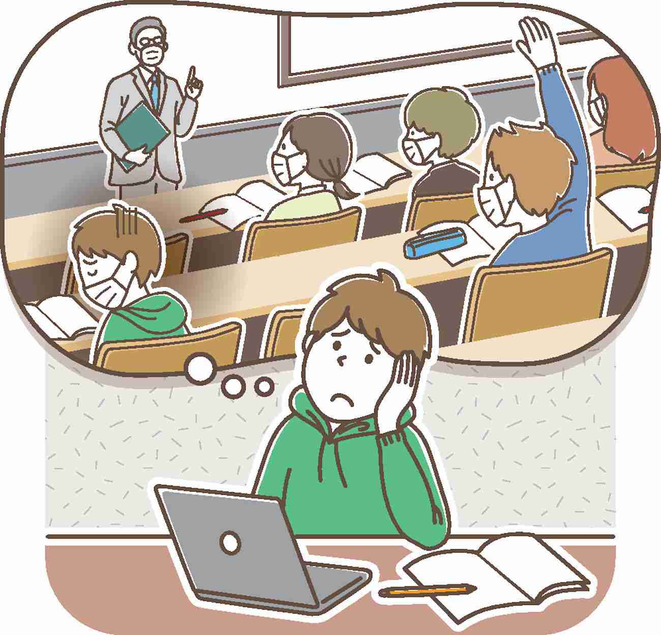 対面授業なじめず「大学に行けなくなった」　学生から相次ぐ相談、その理由は（京都新聞） - Yahoo!ニュース