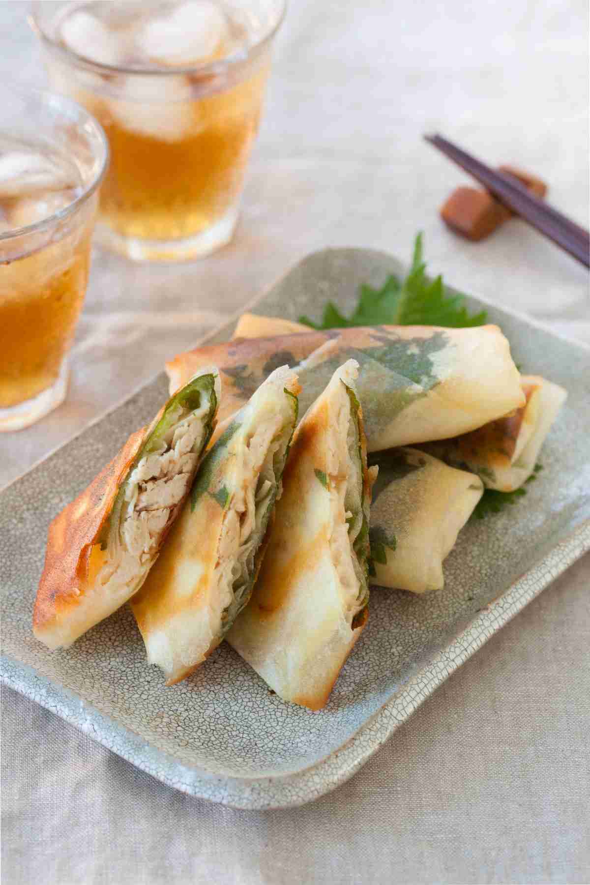 ささみの梅しそチーズ春巻き | レシピサイトNadia