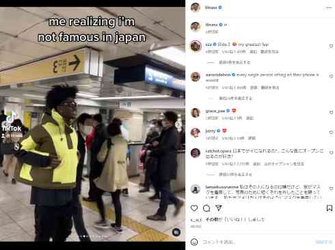 全米連続1位の米ラッパー、日本滞在も“通行人素通り”にしょんぼり「俺は有名じゃないんだな」　頭抱える姿にファン「まあ、肩を落とすなって」