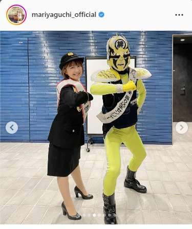 矢口真里「パトカー大好き息子に自慢」一日警察署長に「コント思い出す」「ビシッとキマってる」