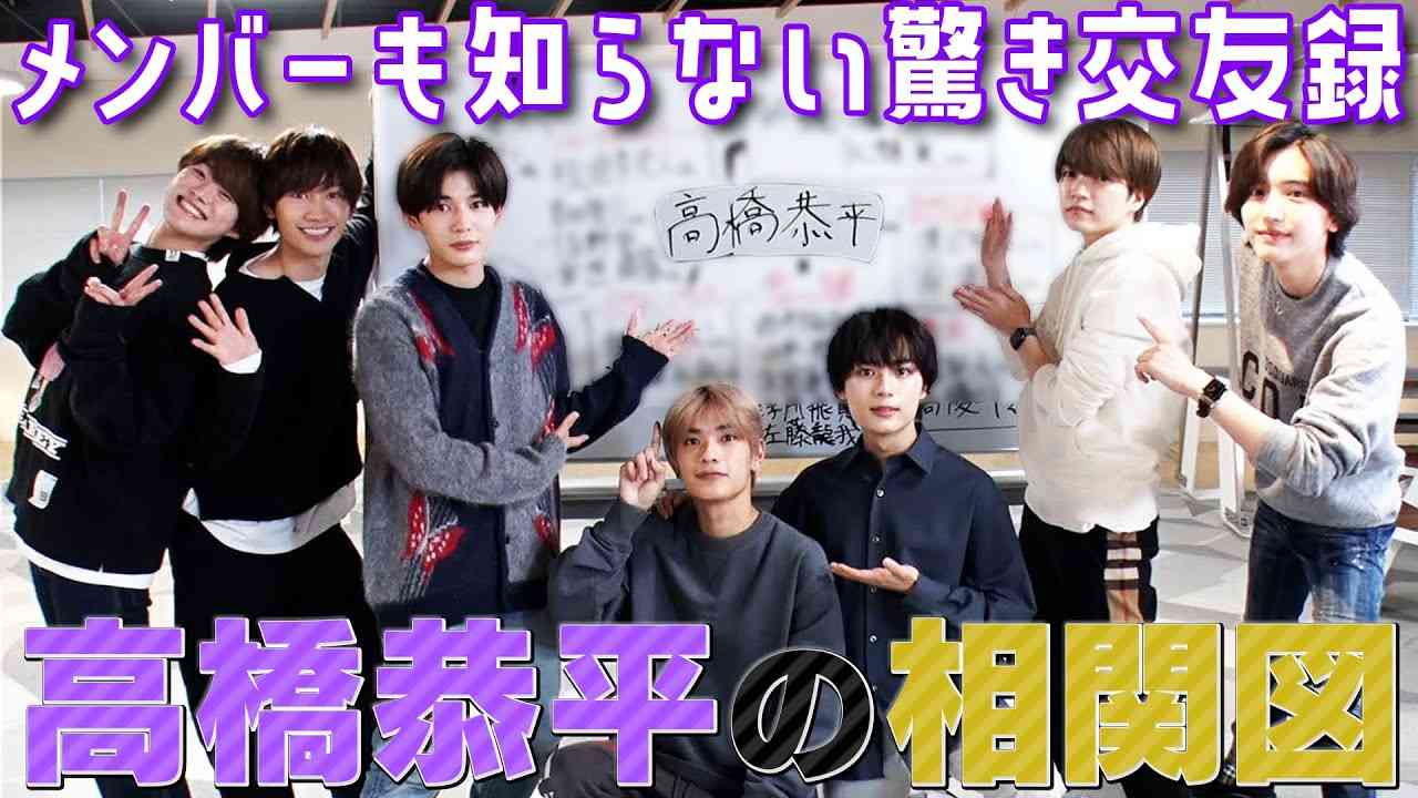 なにわ男子【高橋恭平の相関図】そんな人とも関係が…!? - YouTube