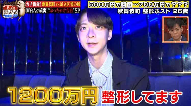 ホストのぶっちゃけ話!「1200万円かけ整形」「50代女性に奪われた」:じっくり聞いタロウ