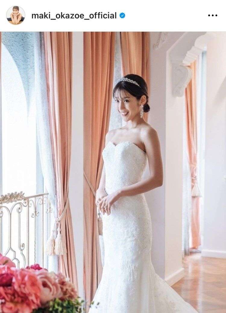岡副麻希アナ、新年にイケメン夫とのウェディングフォト公開「めちゃくちゃ綺麗」と反響