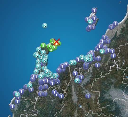 石川県で震度4の地震　震源地は石川県能登地方　津波の心配なし（ウェザーニュース） - Yahoo!ニュース