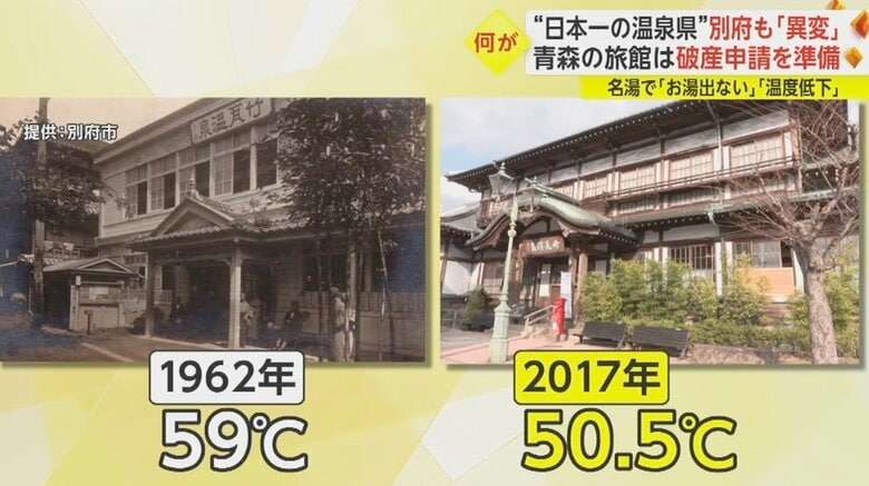 温泉が“ぬるま湯”に…老舗旅館が1カ月近く休業　全国の温泉地で異変 原因は？
