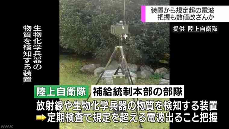 放射線の検知装置 規定超える電波 陸自 数値改ざんし使用か | 注目記事 | NHK政治マガジン