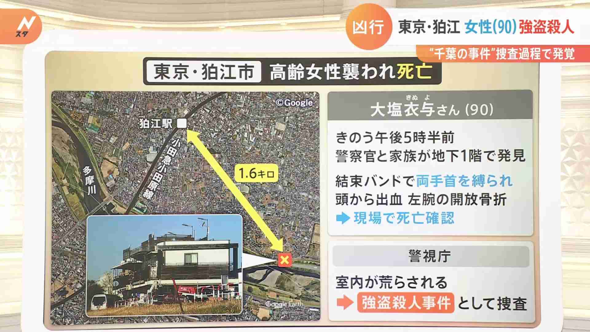 東京・狛江市 高齢女性強盗殺人事件“千葉の事件”捜査過程で発覚　関東で強盗事件相次ぐ【解説】（TBS NEWS DIG Powered by JNN） - Yahoo!ニュース
