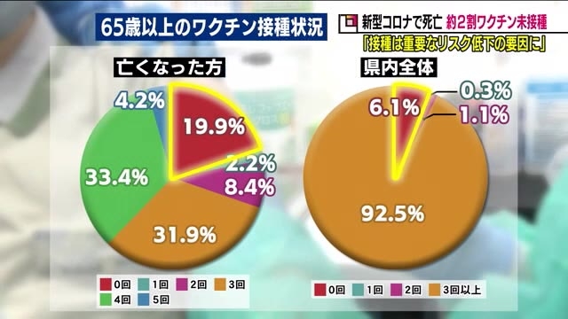コロナで死亡の約2割がワクチン未接種　2022年7月から12月の死者調査《福島県・新型コロナ》：ニュース - FTV 福島テレビ