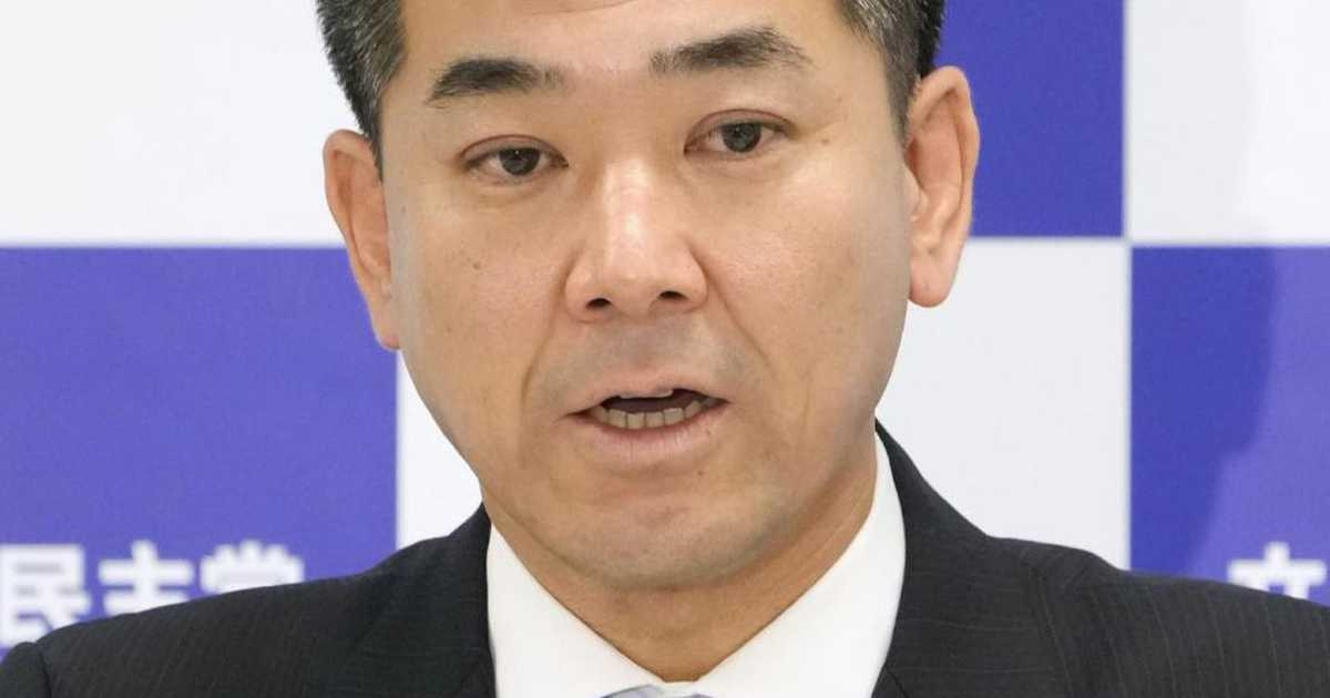 立民・泉代表「重馬場は悪口ではない」 - 産経ニュース