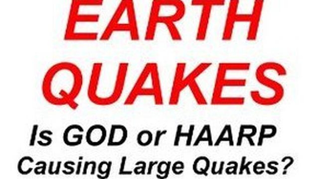 HOW TO: MAKE AN EARTHQUAKE BECAUSE AS WITH WEATHER CONTROL VIA HAARP - THIS IS REAL...