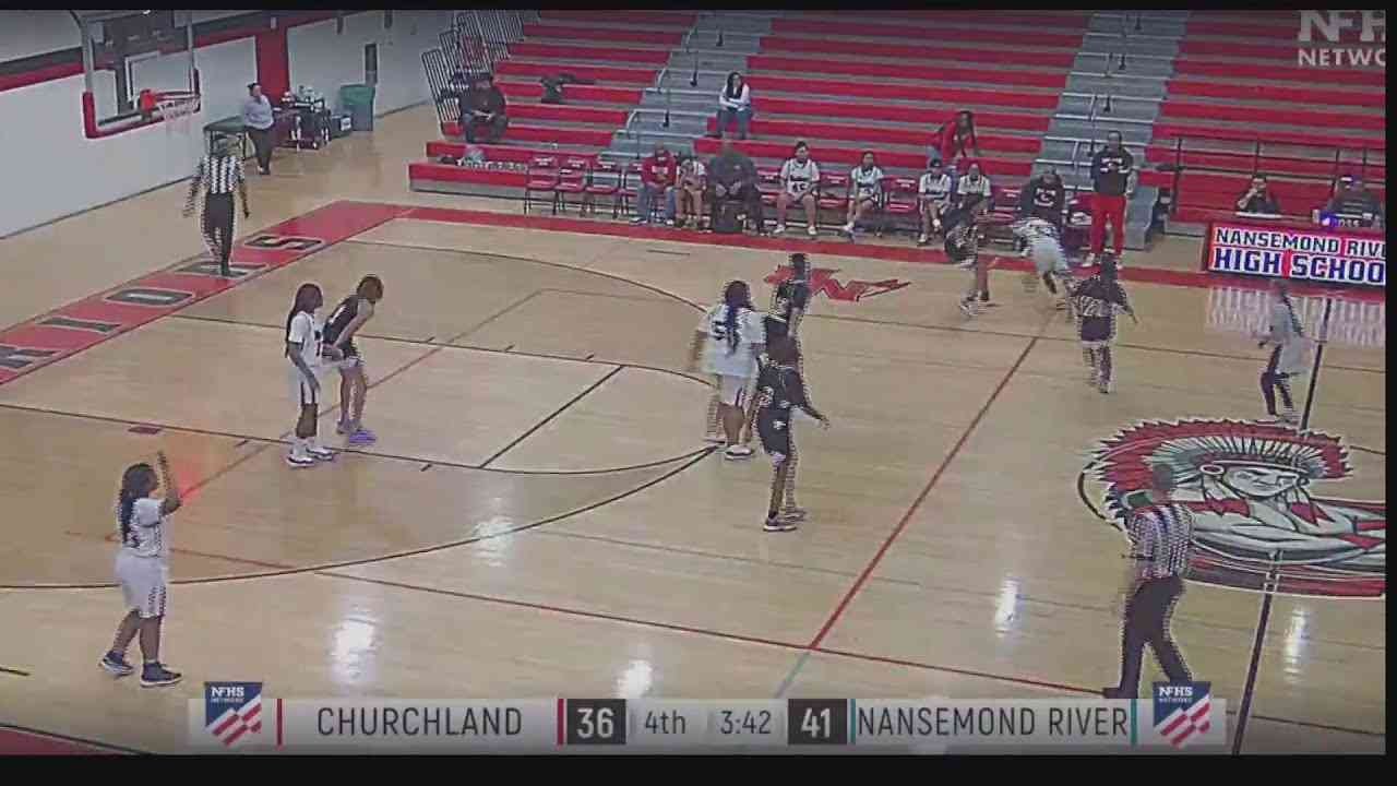 Churchland High School JV Girls Basketball coach impersonates player - YouTube