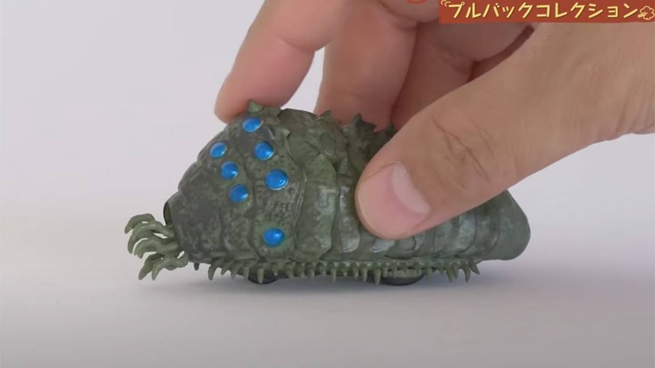 ムズムズ動く感じが妙にリアル!ジブリ映画「風の谷のナウシカ」王蟲(おうむ)のプルバックトイの再現度の高さよ