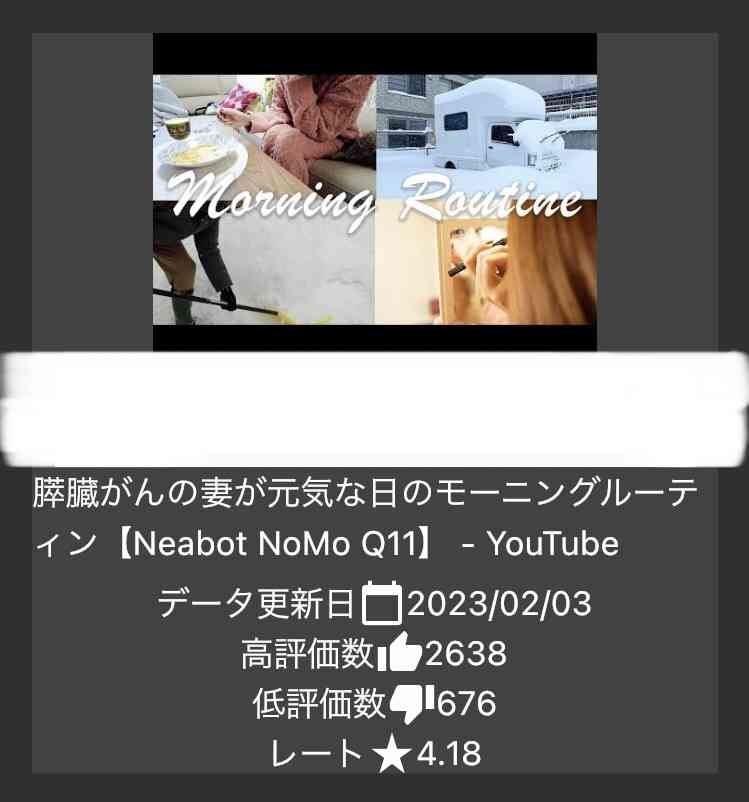 ステージ4すい臓がんYouTuber　視聴者に「無職？」と疑問を持たれた夫の職業を明言