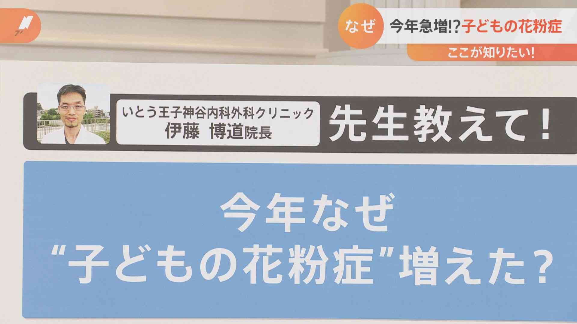 なぜ“子どもの花粉症”増えた? 「耳鼻科がいっぱいで予約が取れない」の声も…受診のタイミングは?【解説】（TBS NEWS DIG Powered by JNN） - Yahoo!ニュース