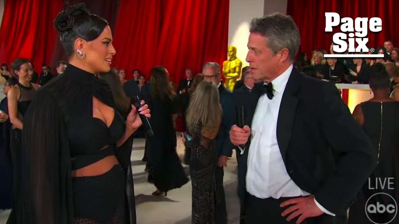 Hugh Grant slammed for rude responses during Oscars interview: ‘Total a–hole’ | New York Post - YouTube