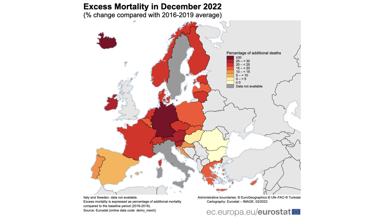 【薬害】ヨーロッパ各国の超過死亡者数が20％以上に　ドイツは36％　そんな中、日本では5月から高齢者を対象にコロナワクチン6回目接種を開始  |  RAPT理論+α