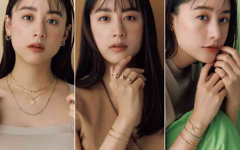 山本美月が纏う「大人カッコいいゴールドジュエリー」【STAR JEWELRY】 | CLASSY.[クラッシィ]