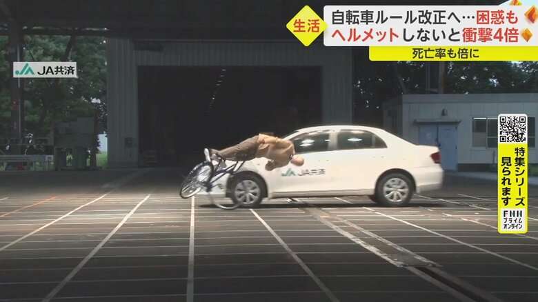 自転車ヘルメット「荷物になる」と困惑も事故死亡率は倍に　どう選ぶ?正しい着用法は…4月から努力義務化