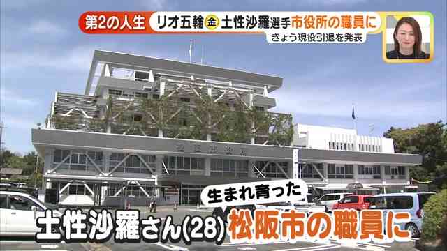 金メダリスト土性沙羅さん 第二の人生は「松阪市の職員」 自らエントリーに採用部署もびっくり