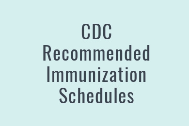 Immunization Schedules | CDC
