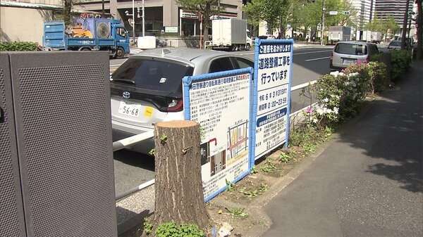 【独自】イチョウ並木伐採めぐりトラブル　反対住民に押し倒され警備員重傷｜FNNプライムオンライン