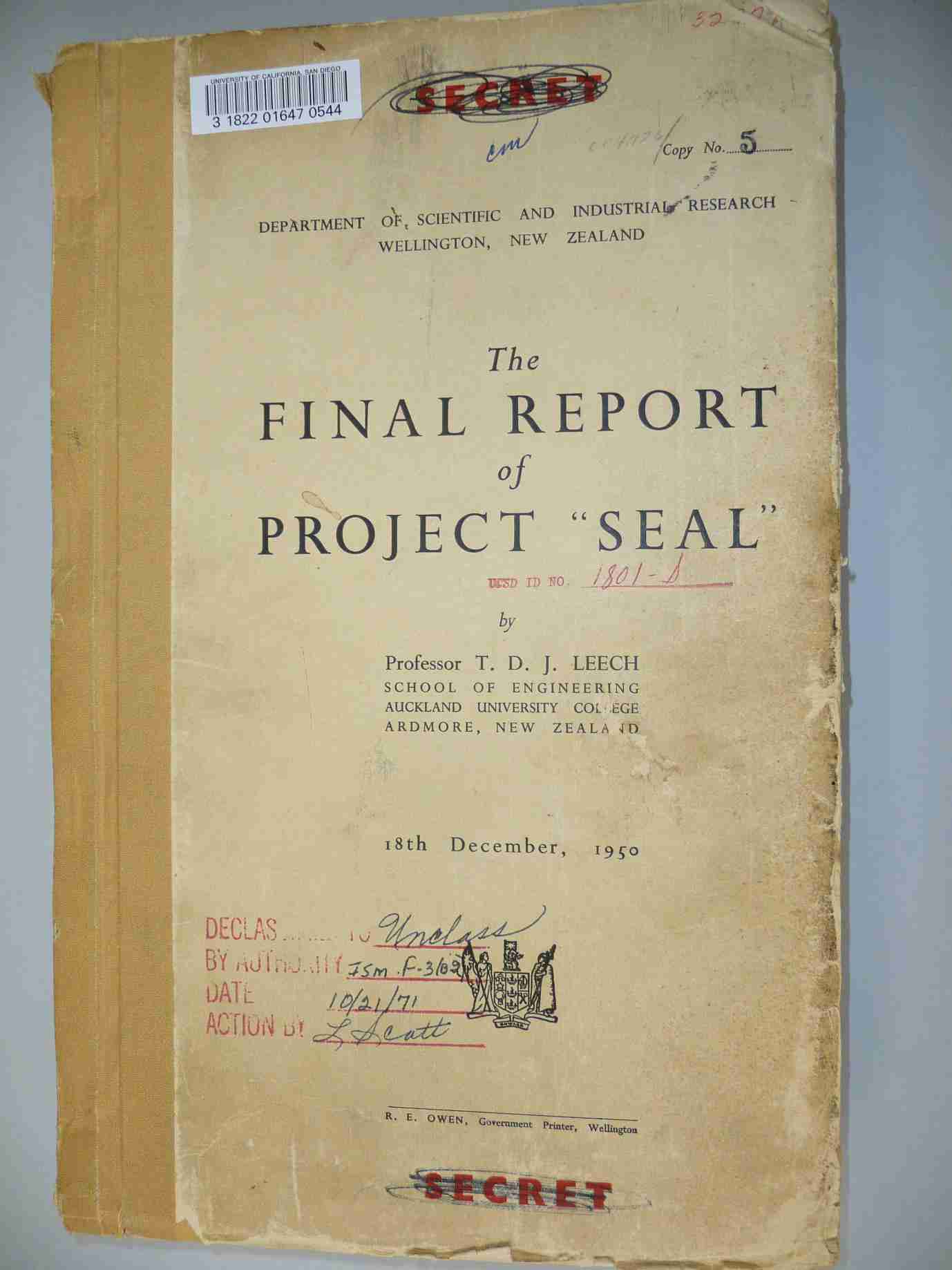 (PDF) The Final Report of Project Seal (1950) - DOKUMEN.TIPS