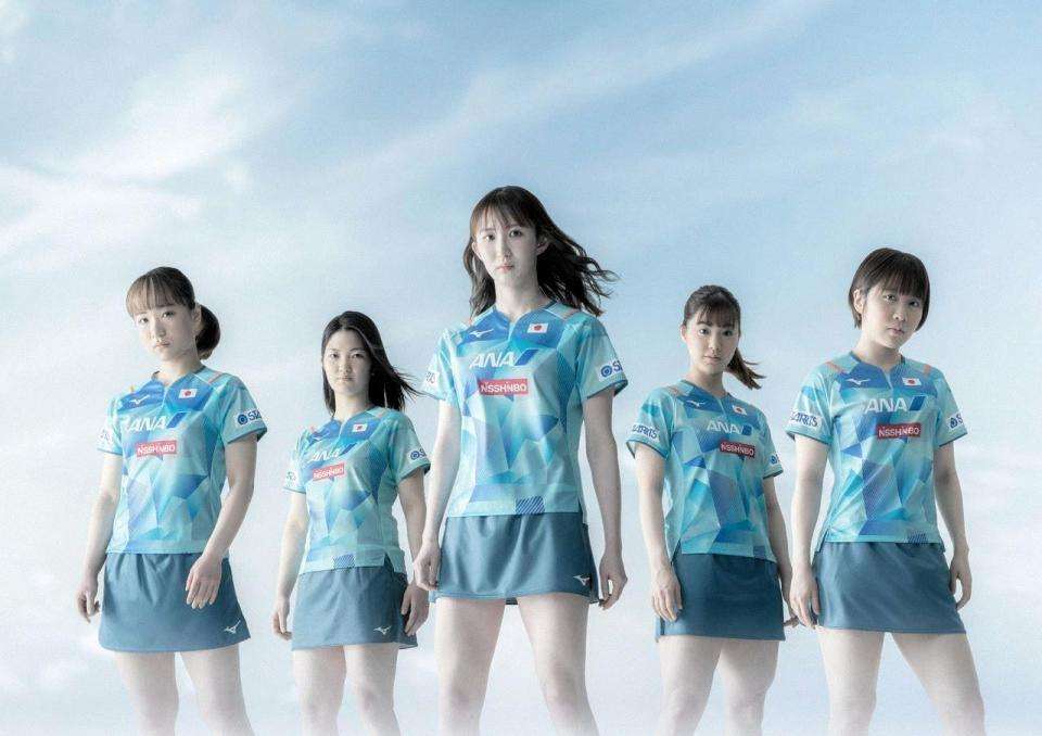 卓球女子日本代表新ユニホームが発表 プレーしやすさ追求 平野美宇「デザインやカラーもお気に入りです」