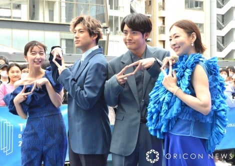 TBS春ドラマキャストがブルーカーペット登場 福山雅治も豪華共演に感心「テレビで観た方がいる」