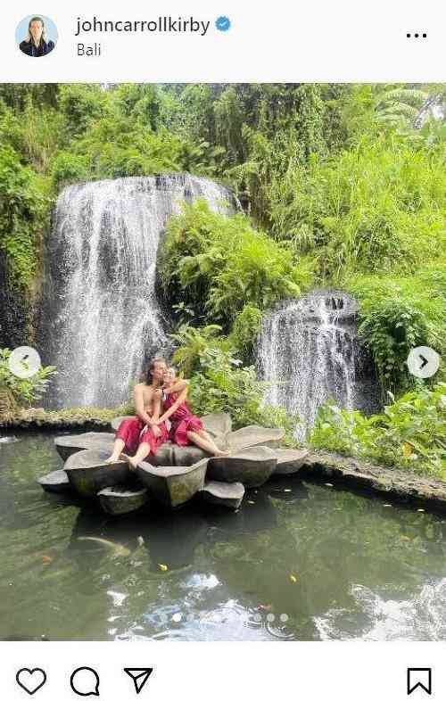 水原希子、バリ島で密着キス＆バックハグ　ジョン・キャロル・カービー氏が公開