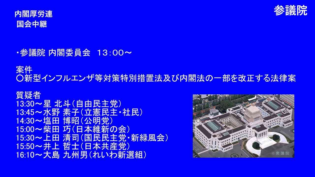 LIVE ? 国会中継 内閣委・厚労委 連合審査会 2023年4月18日(火) - YouTube