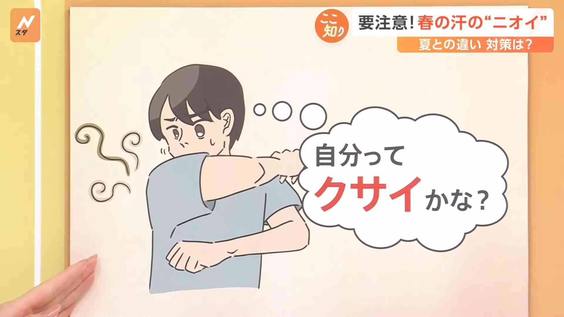 “春の汗が一番くさい” ベトベト汗の改善には入浴や運動が有効 【解説】 | TBS NEWS DIG