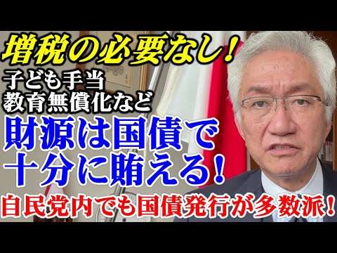 増税の必要なし！子ども手当・教育無償化など財源は国債で十分に賄える！自民党内でも国債発行が多数派（西田昌司ビデオレター　令和5年5月19日） - YouTube