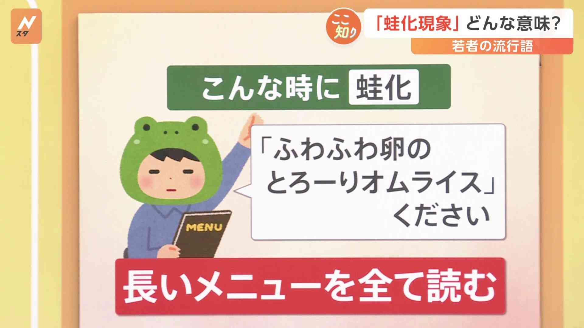 高校生の流行語1位「蛙化現象」ってどんな意味？実は些細な行動が“蛙化”しているかも【Nスタ】 | TBS NEWS DIG