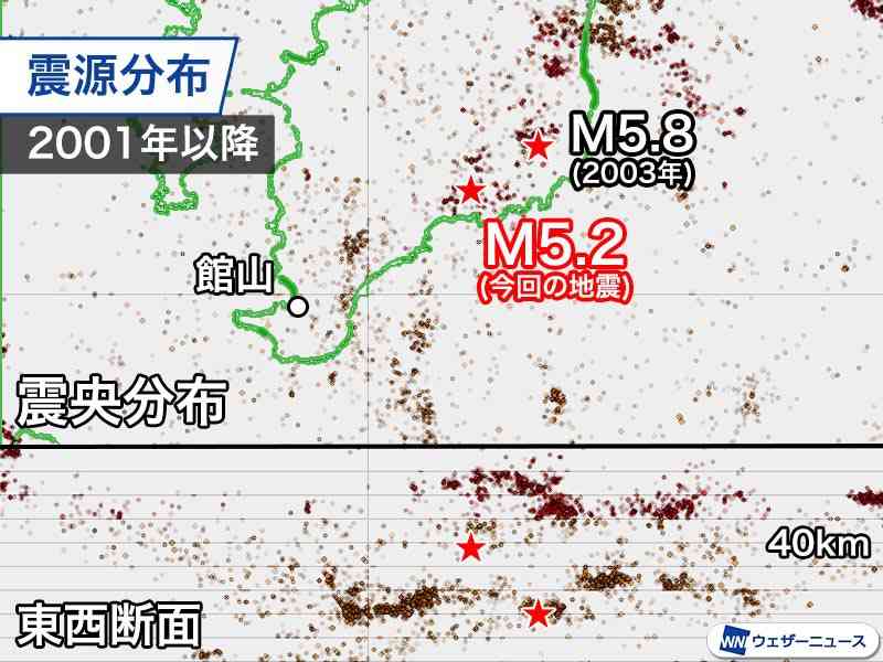 千葉県南部の地震で震度5強　M5クラスの規模は11年ぶり（ウェザーニュース） - Yahoo!ニュース