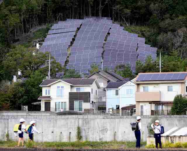 傾斜地の太陽光発電230か所、パネル崩落のリスク…土砂災害警戒区域内・住宅近くに設置