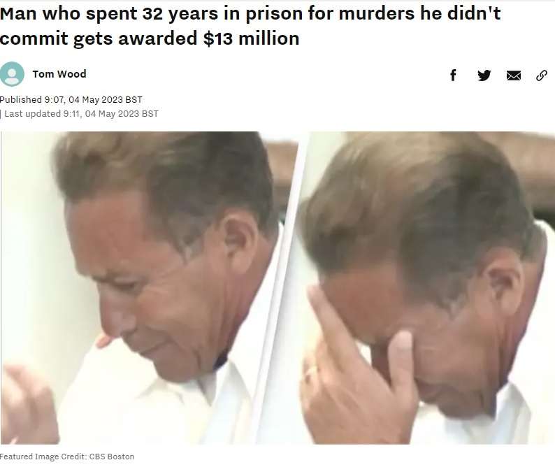 【海外発！Breaking News】冤罪で32年服役した65歳男性、17億円超で和解成立も「奪われた年月は返ってこない」（米）＜動画あり＞ | Techinsight（テックインサイト）|海外セレブ、国内エンタメのオンリーワンをお届けするニュースサイト