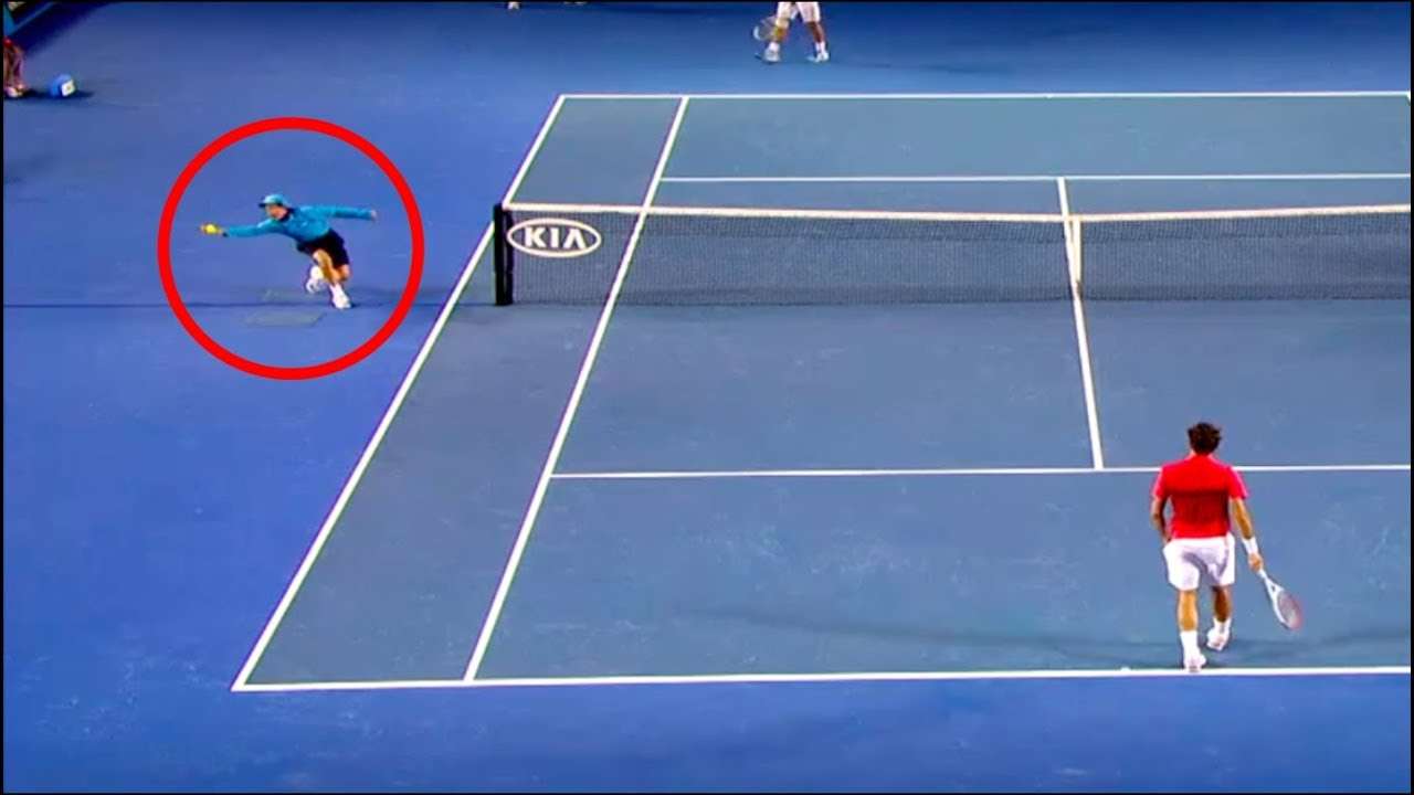 Roger Federer - Best Ball Boy Catches (Read description) - YouTube