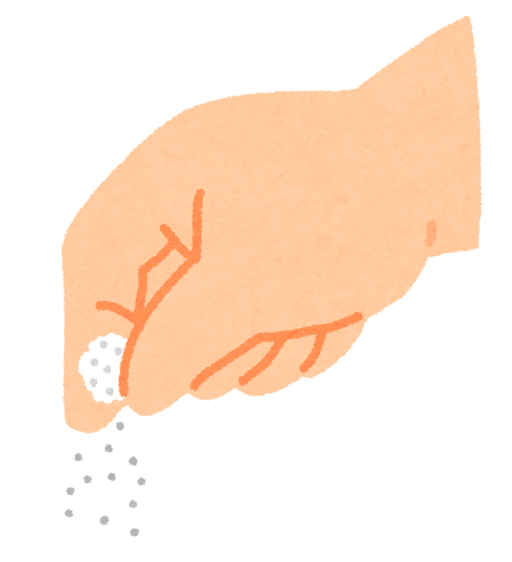 シンプルに【塩】のみの味付けで美味しい食べ物