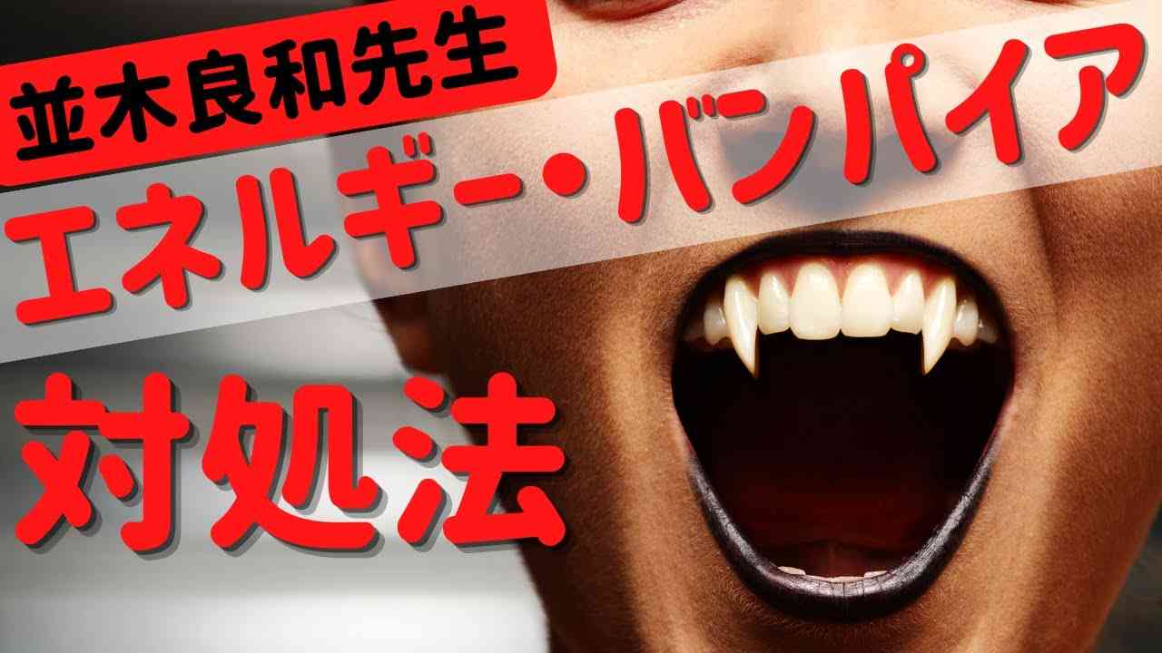 【並木良和先生】会うと疲れてしまう「エネルギー・バンパイア」にはどう対処したらいい❓ - YouTube