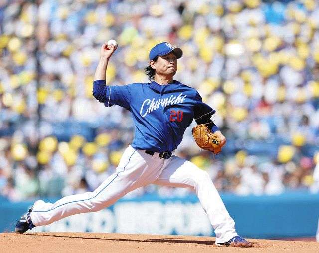 涌井秀章、勝ち越し許した後、足元がふらつく状態となり降板、トレーナーに伴われてベンチ裏へ【中日】：中日スポーツ・東京中日スポーツ 