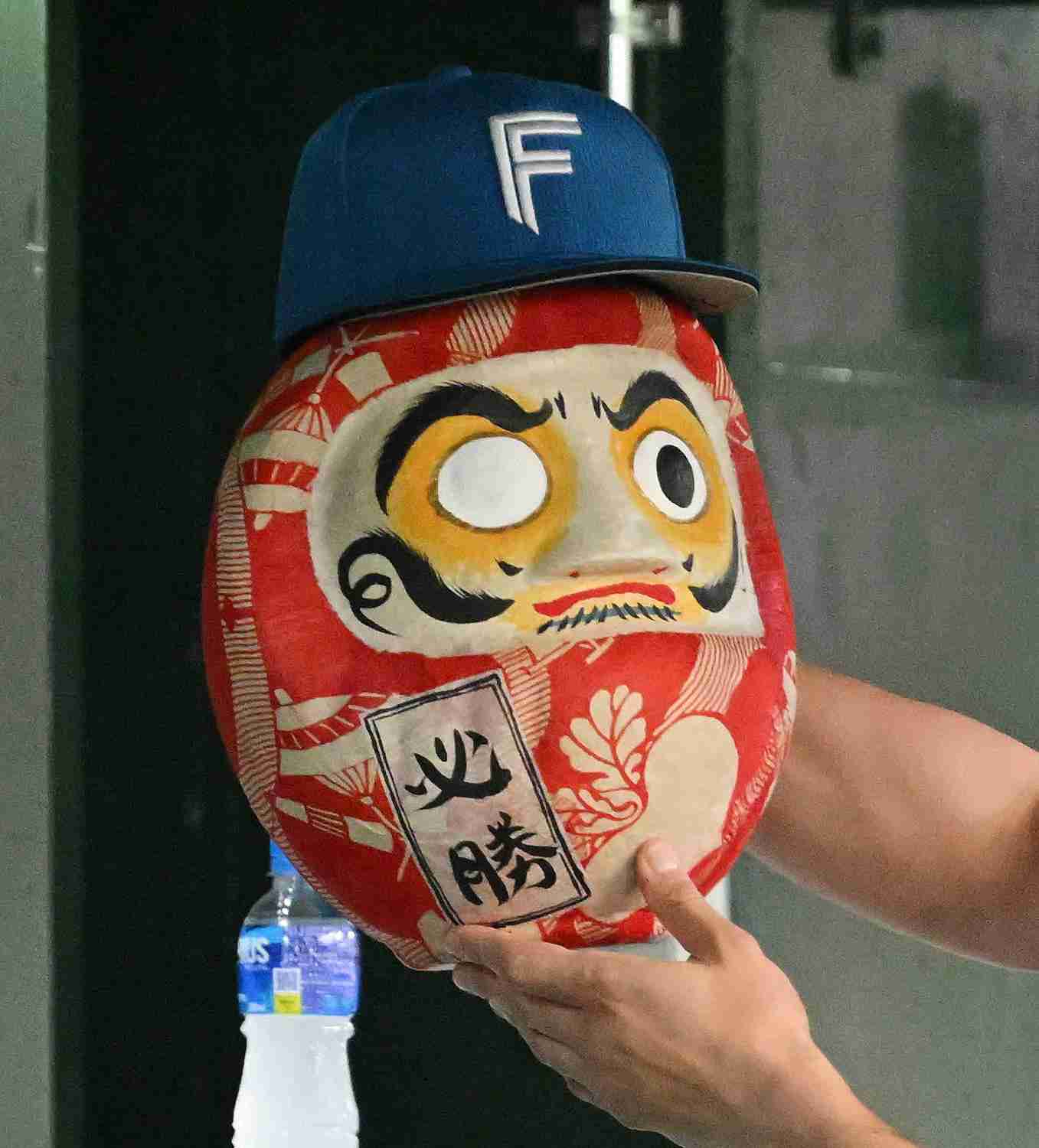 【日本ハム】ベンチに必勝ダルマ「だるびっしゅ」設置「10連敗したらまずい」加藤豪将の狙い（日刊スポーツ） - Yahoo!ニュース