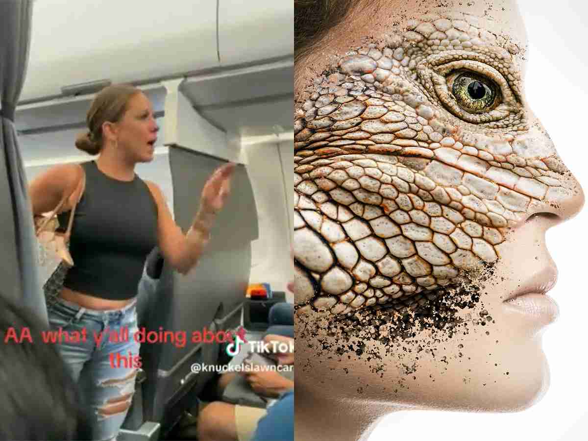 機内でレプティリアンを目撃か!? 「あいつは現実じゃない」「まぶたが左右にある」 乗客がパニックにｰトカナ