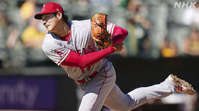 大谷翔平 規定投球回に到達 規定打席と同時は今の大リーグ初 | NHK | 大リーグ
