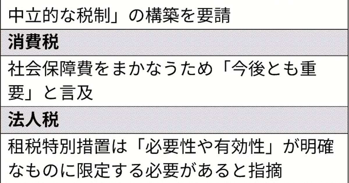 政府税調、税制「働き方の差、是正を」 - 日本経済新聞