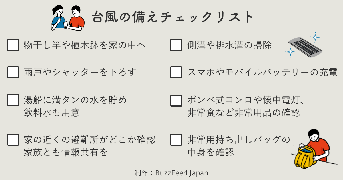 台風の前にやっておくべき対策 - 防災手帳(notebook) | Yahoo!天気・災害