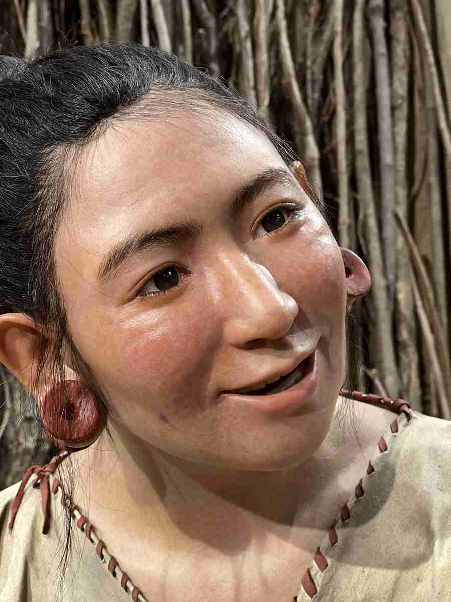 “会いに行ける縄文人”模型の「ゆきえ」さんが今にも動き出しそうなリアルさ 博物館に名前の由来などを聞いた