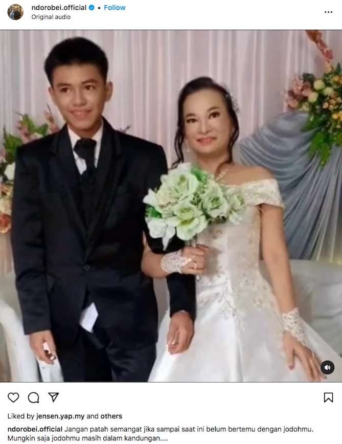 親友の16歳息子と結婚した41歳女性経営者「愛ゆえの結婚」と主張（インドネシア）